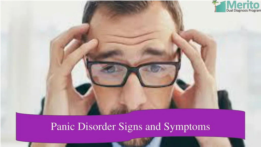 panic disorder signs and symptoms