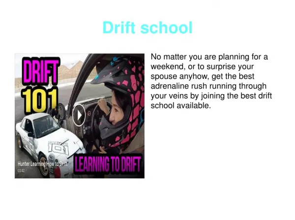 Drift school