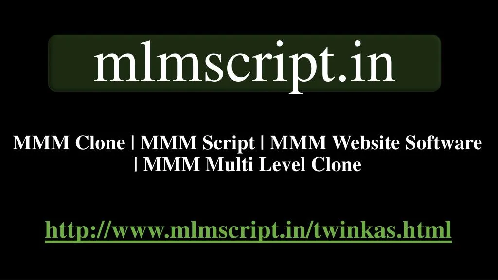 mmm clone mmm script mmm website software mmm multi level clone