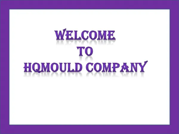 HQMOULD - Plastic Moulds Suppliers, Traders & Manufacturers