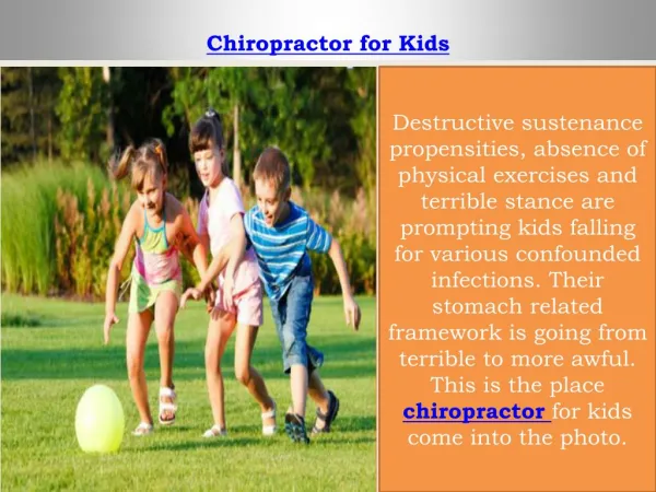 chiropractor for kids