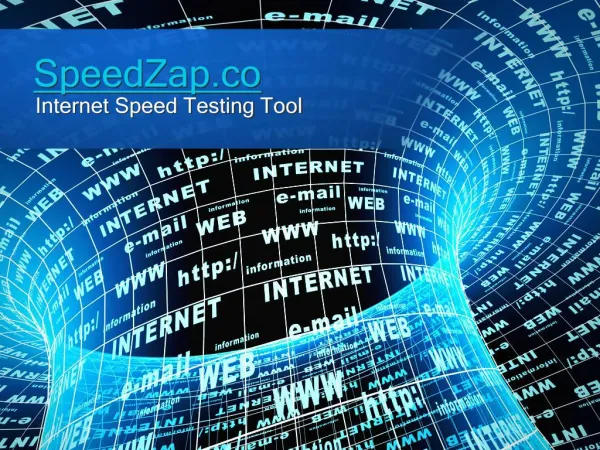 SpeedZap.co- The Cross Platform Internet Speed Test