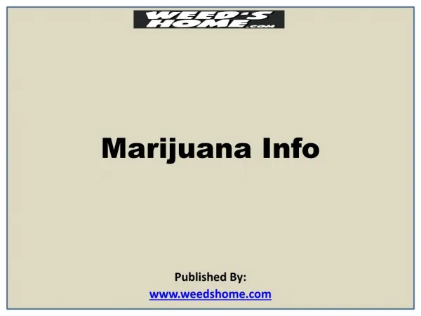 Marijuana Info