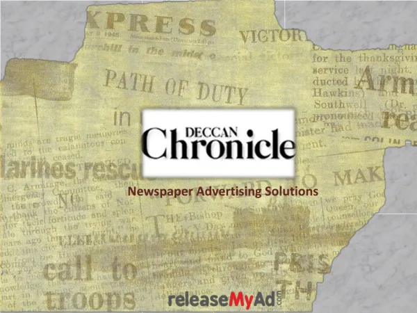 Deccan Chronicle Advertising Online