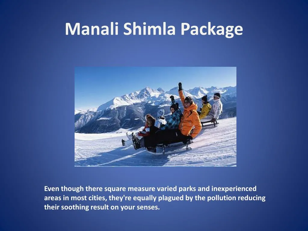 manali shimla package