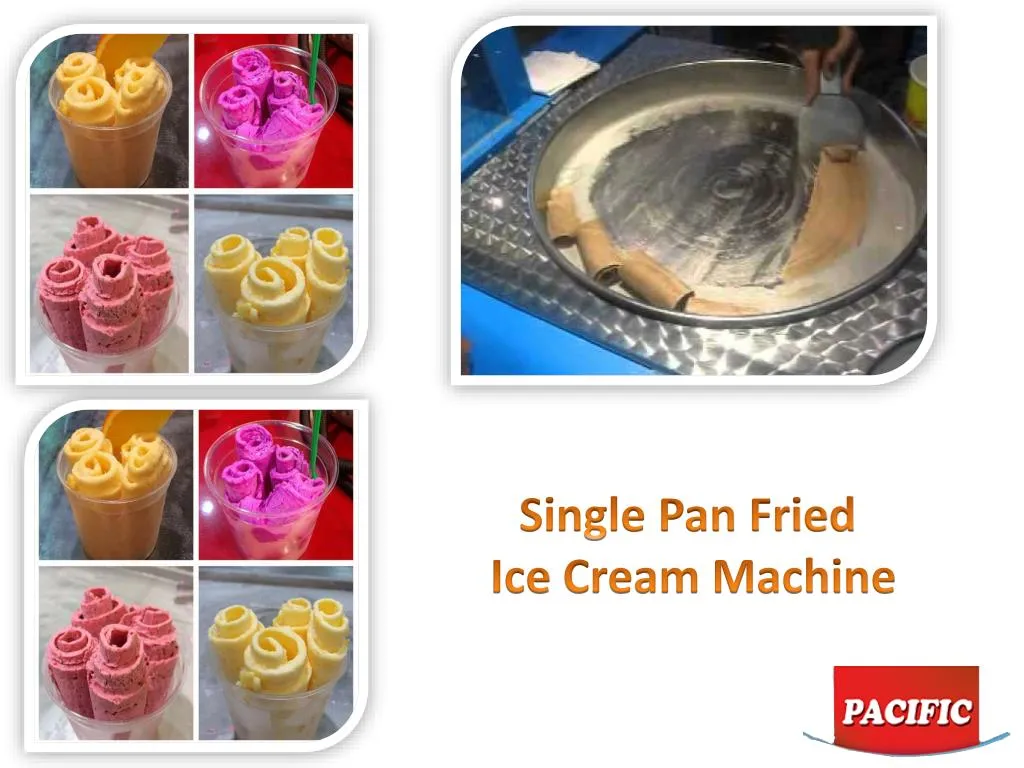 single pan fried ice cream machine