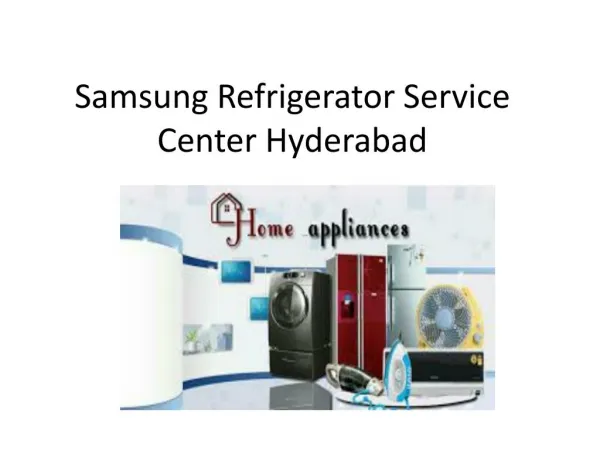 Samsung Refrigerator Service Center Hyderabad