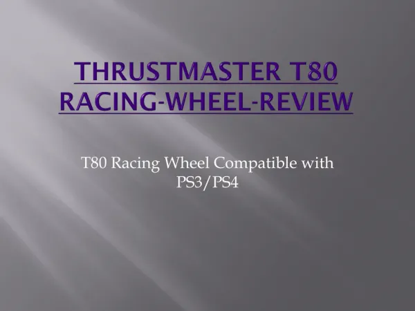 Thrustmaster T80 Racing-Wheel-Review