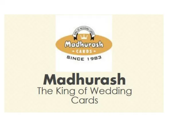 Indian Wedding Cards & Scroll Wedding Cards: Madhurash - The King Of Wedding Cards