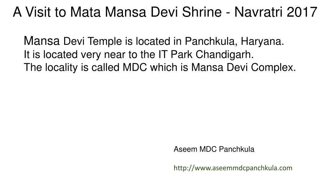 a visit to mata mansa devi shrine navratri 2017