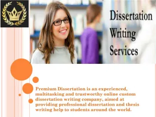 Premium Dissertation Services UK - slide 1