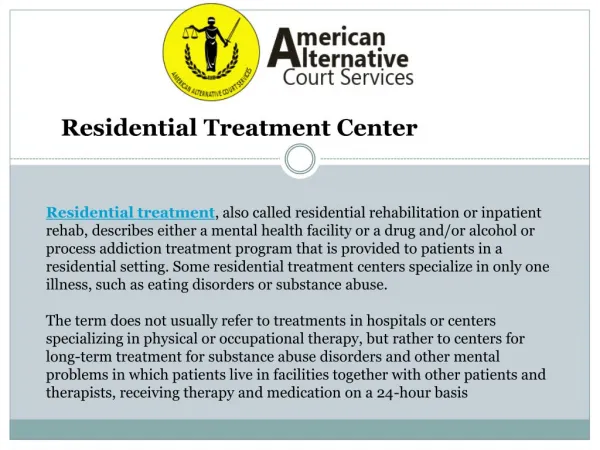 Residential Treatment Center Atlanta