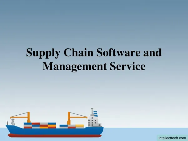 Supply Chain Software and Management Service