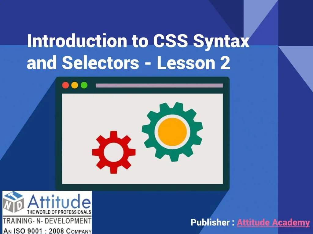 introduction to css syntax and selectors lesson 2