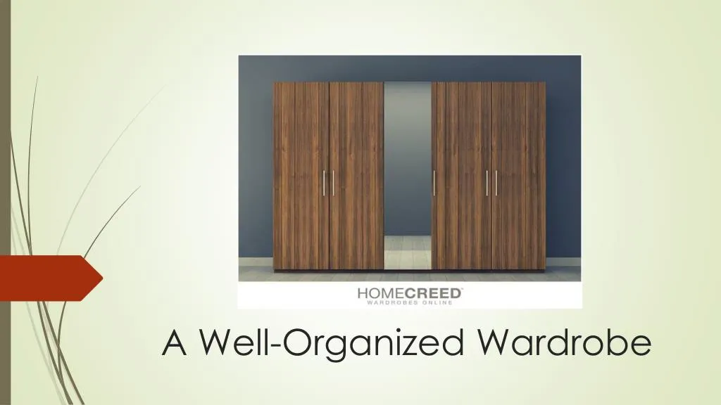 a well organized wardrobe