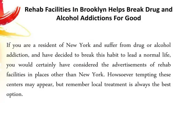 Rehab Facilities Brooklyn