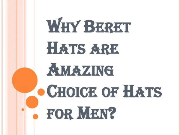 Different Beret Hats Available in the Market
