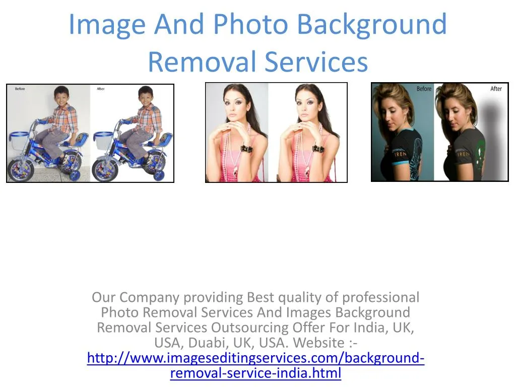 image and photo background removal services