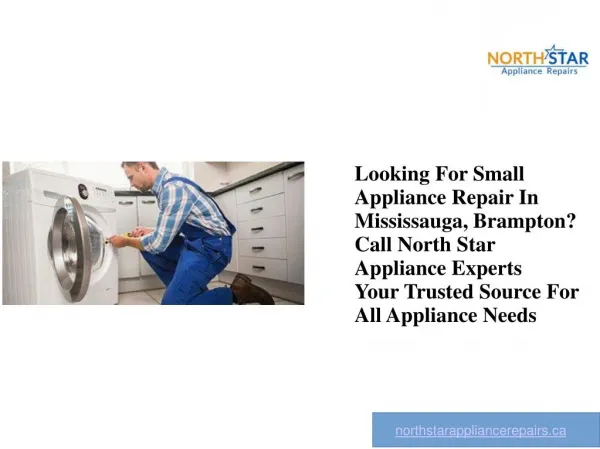Small Appliance Repair Service In Mississauga