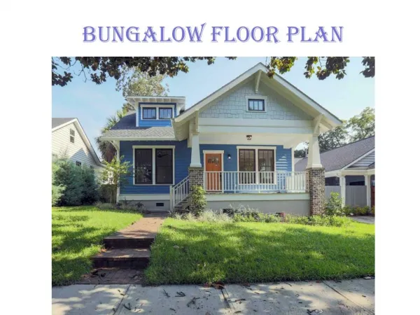 Bungalow Floor Plan
