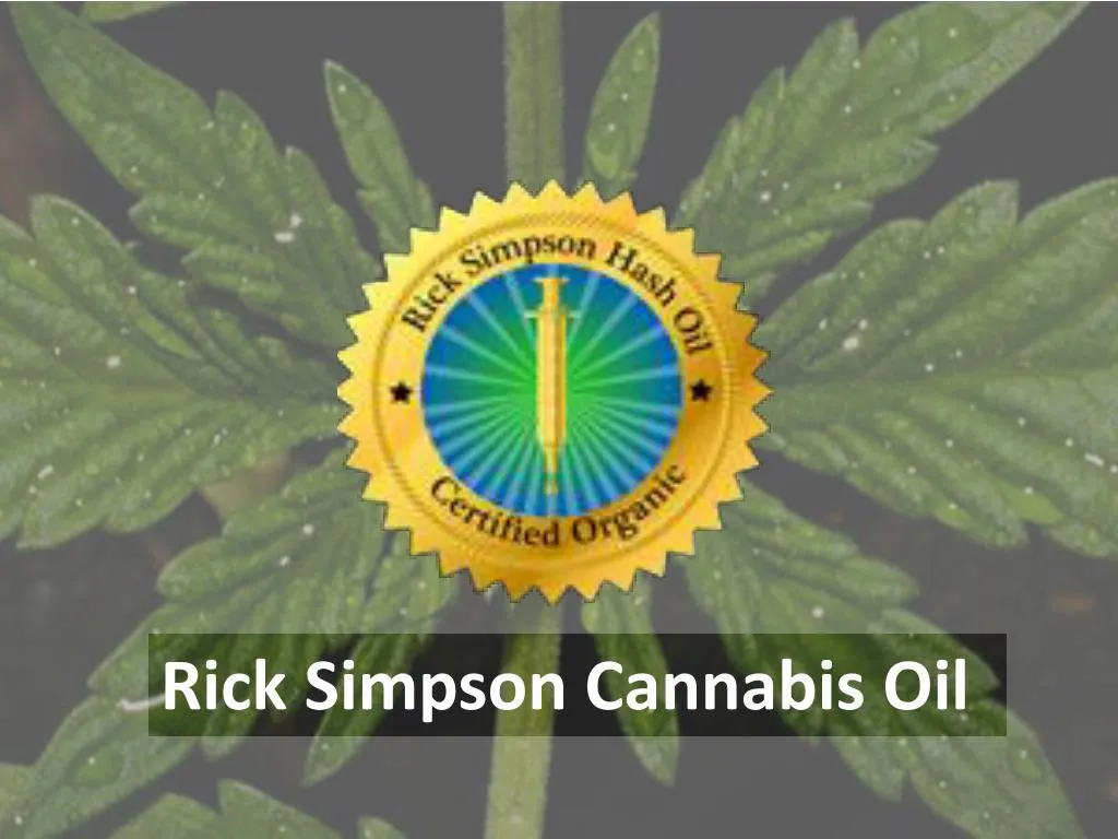 rick simpson cannabis o il