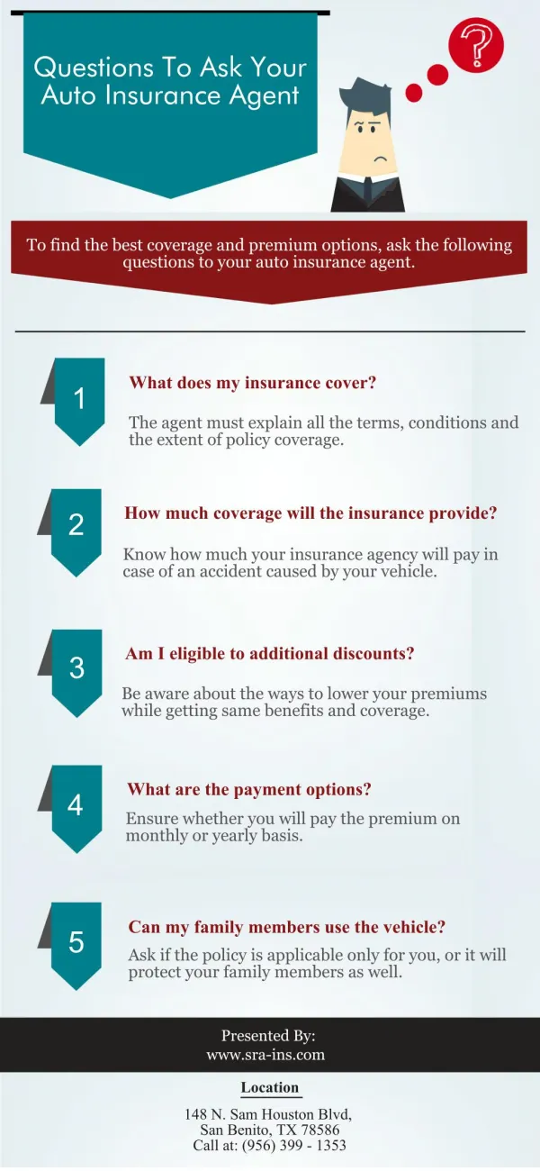 Questions To Ask Your Auto Insurance Agent