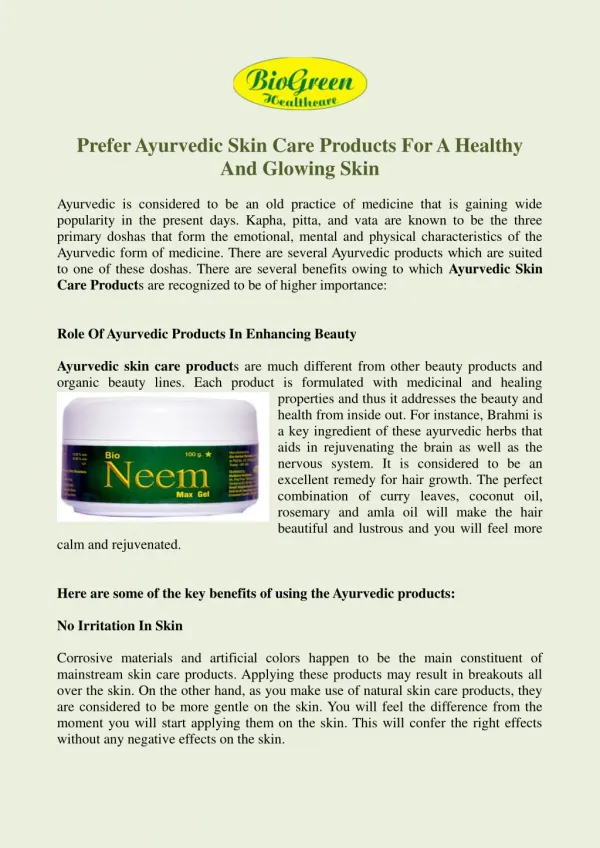 Buy Skin Care Products Online, Ayurvedic Skin Care Product Manufacturers Mumbai India