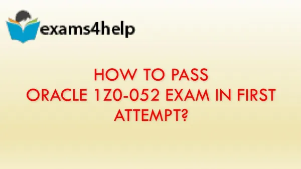 1z0-052 Exam Dumps Questions Answers