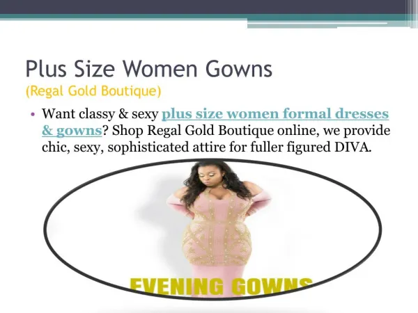 Plus Size Women Gowns