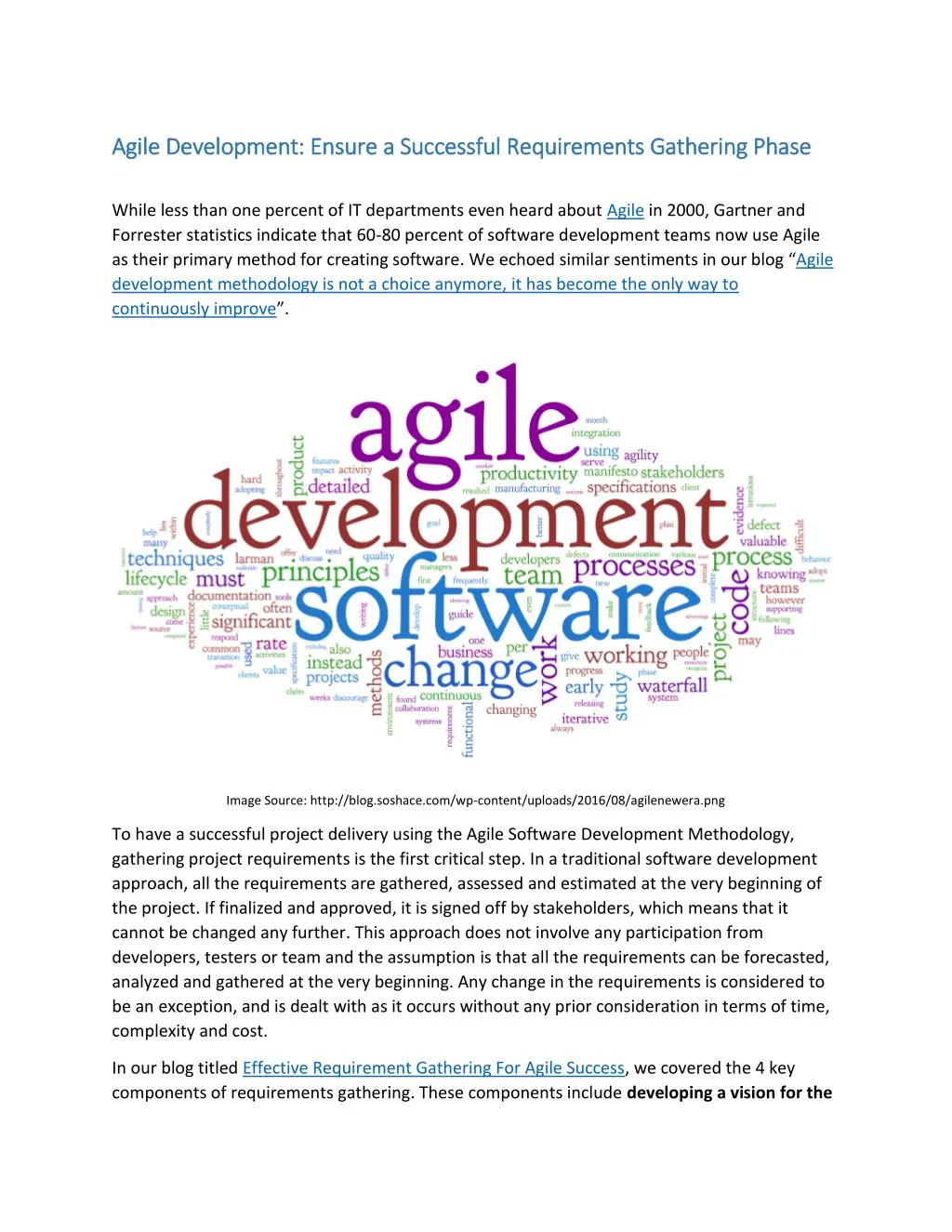 agile development ensure a successful