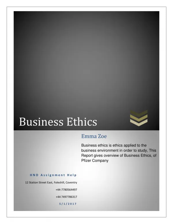 Business Ethics