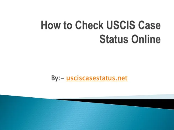 How to Check USCIS Case Status Online
