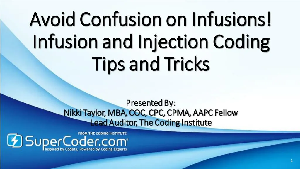 avoid confusion on infusions avoid confusion