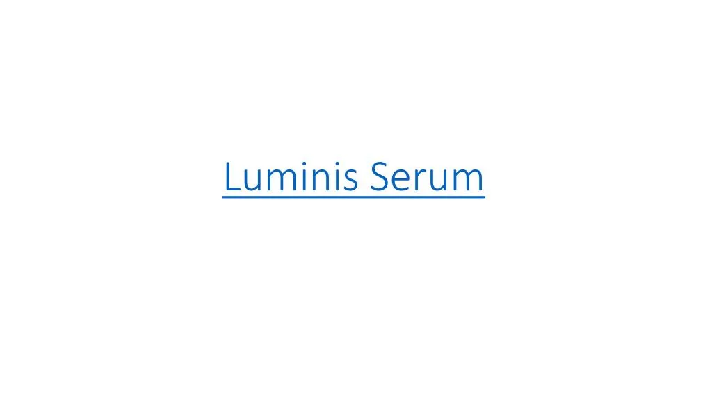 luminis serum