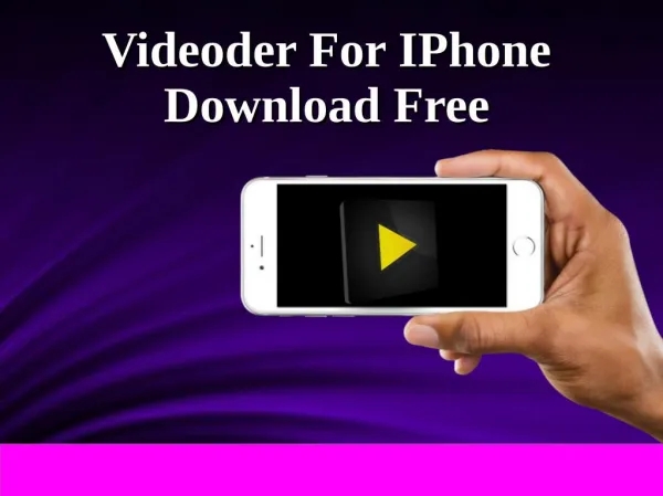 Videoder For IPhone & IPad Download Free