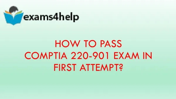 220-901 Exam Questions with 220-901 Dumps