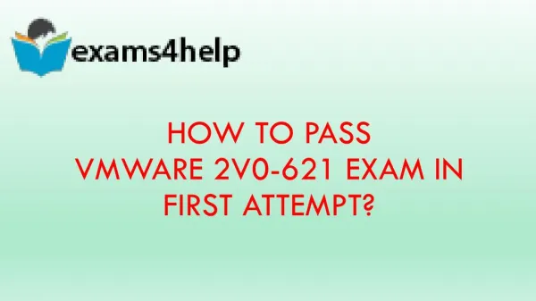 2V0-621 Real Exam Questions & 2V0-621 PDF Dumps