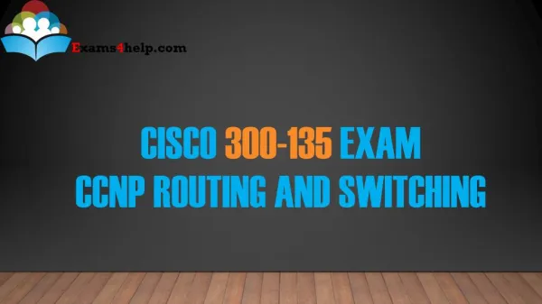 300-135 PDF Dumps with 300-135 Study Guide