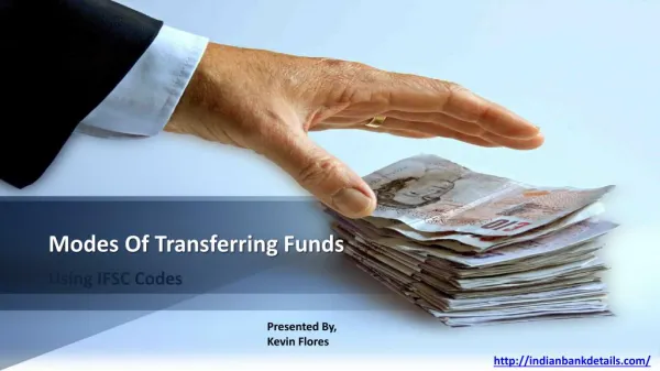 Modes Of Transferring Funds Using IFSC Code