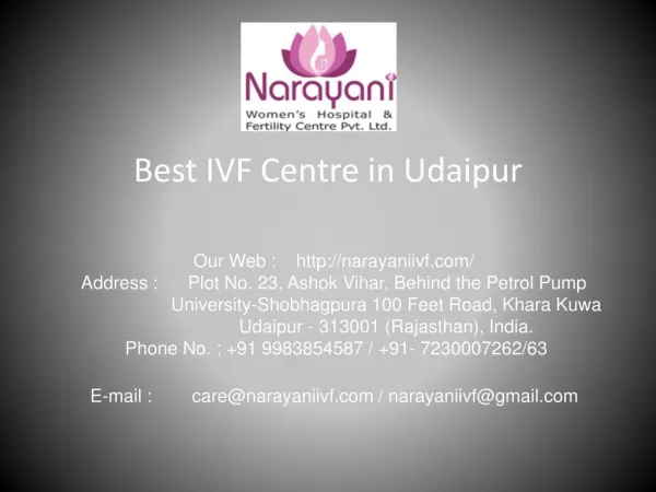 Narayani IVF - Best IVF centre in udaipur