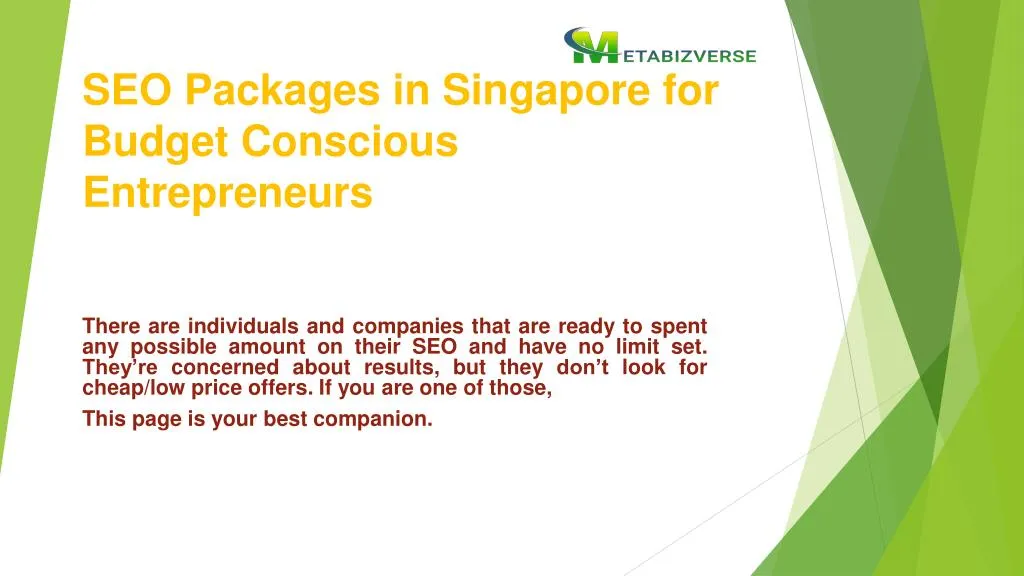 seo packages in singapore for budget conscious entrepreneurs