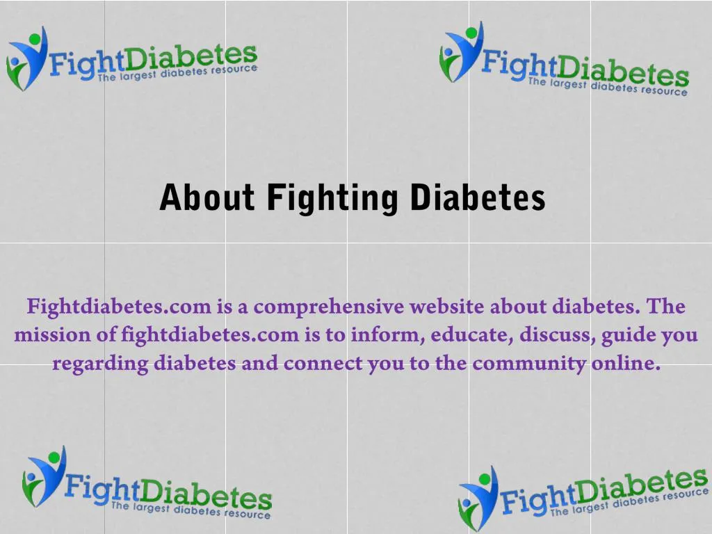 about fighting diabetes