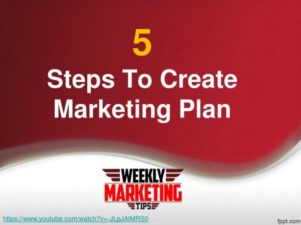 5 Steps To Create A Marketing Plan | Digital Marketing Tips
