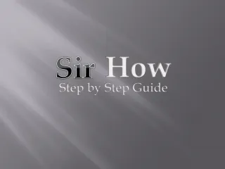 How to do step by step guide - slide 1