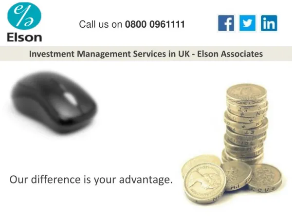 Investment Management Services in UK - Elson Associates