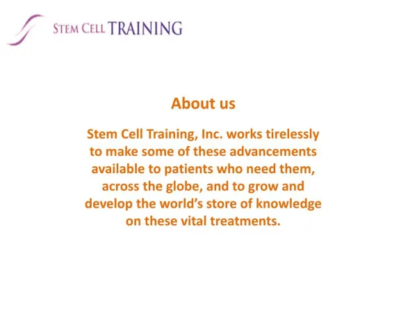 Stem cell education