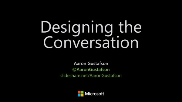Designing the Conversation [SpeechTek 2016]