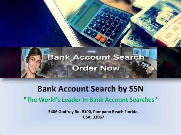 Bank Account Search by SSN