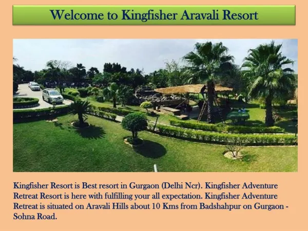 Best Resorts in Gurgaon