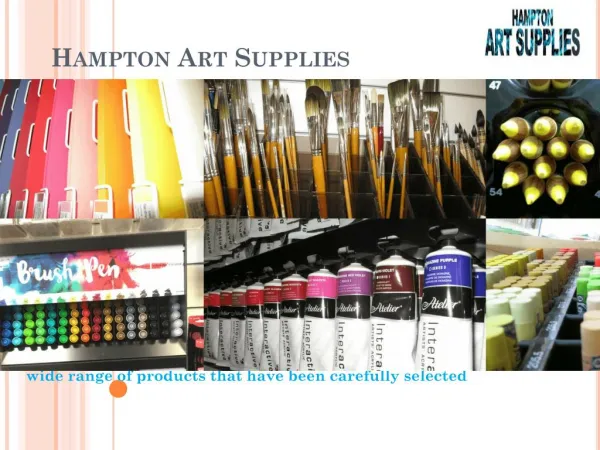 Acrylic Paint - Hampton Art Supplies
